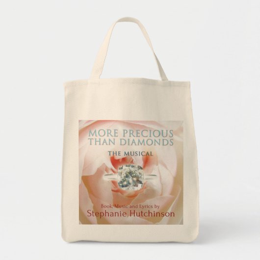 ダイヤモンドより大切: 音楽的なトートバック トートバッグ (正面)