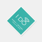 ダイヤモンドを作る | ウェディング スタンダードカクテルナプキン (角)