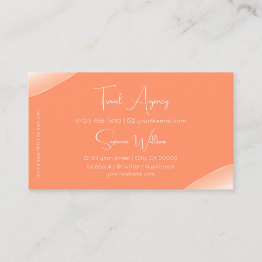 ダイヤモンドを使った人目を引く桃きらめく色 名刺 (裏面)