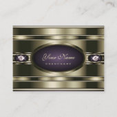 ダイヤモンドを使用した卓越した紫とクロフェイクーム 名刺 (正面)