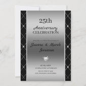 ダイヤモンドを使用した幾何形状 招待状 (正面)