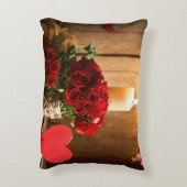 ダイヤモンドを使用した美しいハート アクセントクッション (裏面(縦))