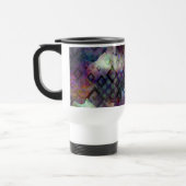 ダイヤモンドを使用したStormyカラフルの水カラー抽象芸術 トラベルマグ (左)