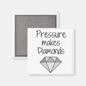 ダイヤモンドを圧迫 マグネット (正面/裏面)