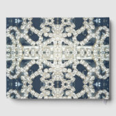 ダイヤモンドを散らしたゲストブック ゲストブック (裏面)