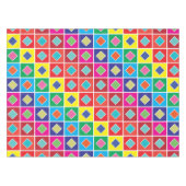 ダイヤモンドを正方形のカラー見本に テーブルクロス (正面(横))