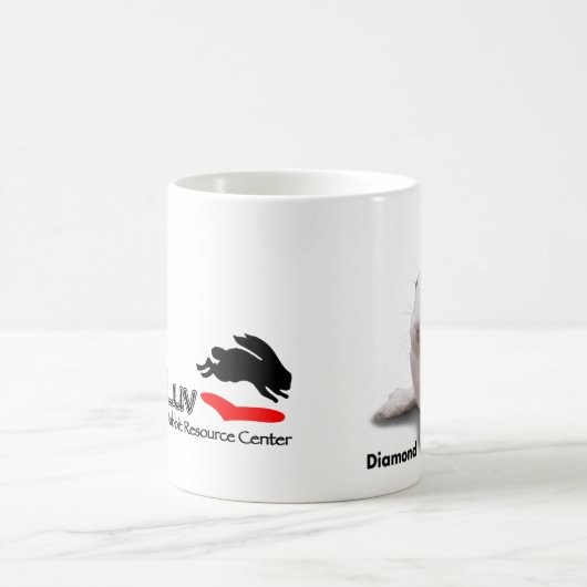 ダイヤモンドを特色にするBunnyLuvのマグ コーヒーマグカップ (中央)