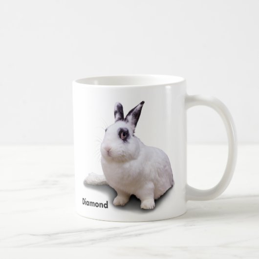 ダイヤモンドを特色にするBunnyLuvのマグ コーヒーマグカップ (右)