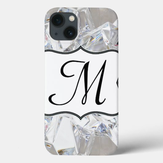 ダイヤモンドアイスクリスタルグリッツグラムモノグラムIPADケース Case-Mate iPhoneケース (裏面)