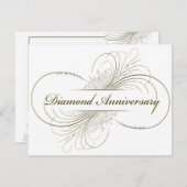 ダイヤモンドアニバーサリー 招待状 (正面/裏面)