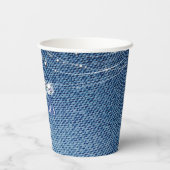 ダイヤモンドアンドデニムパーティー紙カップ 紙コップ (裏面)