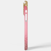 ダイヤモンドイニシャルDゴールドピンクギフトママ Case-Mate iPhoneケース (裏面 / 左)