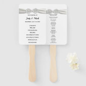 ダイヤモンドインフィニティ結婚式 プログラムファン ハンドファン (正面&裏面)