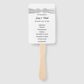 ダイヤモンドインフィニティ結婚式 プログラムファン ハンドファン (正面)