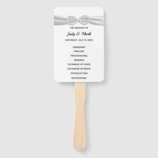 ダイヤモンドインフィニティ結婚式 プログラムファン ハンドファン (正面)