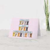 ダイヤモンドウェディングおめでとうかわいい猫 カード (正面)