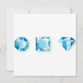 ダイヤモンドウェディング感謝カード サンキューカード (裏面)