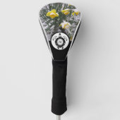 ダイヤモンドウミガメのシルエットモノグラムw写真 ゴルフヘッドカバー (正面)