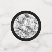 ダイヤモンドエレガントの宝石オンブラック コンフェッティ (スモール正面)