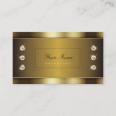 ダイヤモンドエレガントグラフィックによる非常に黄金の効果 名刺 (正面)