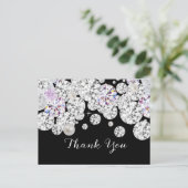 ダイヤモンドエレガントサンキューカード ポストカード (スタンド正面)