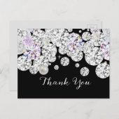 ダイヤモンドエレガントサンキューカード ポストカード (正面/裏面)