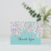 ダイヤモンドエレガントサンキューカード ポストカード (スタンド正面)