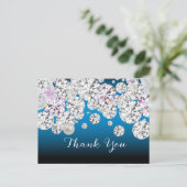 ダイヤモンドエレガントサンキューカード ポストカード (スタンド正面)