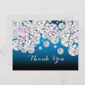 ダイヤモンドエレガントサンキューカード ポストカード (正面/裏面)