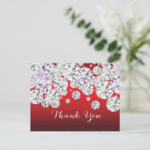 ダイヤモンドエレガントサンキューカード ポストカード (スタンド正面)