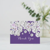 ダイヤモンドエレガントサンキューカード ポストカード (スタンド正面)