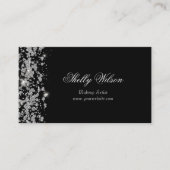 ダイヤモンドエレガントスパークルブラック 名刺 (正面)