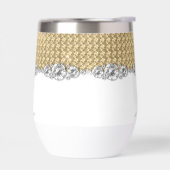 ダイヤモンドエレガント金ゴールドシャイニーモノグラムカスタム (左面)