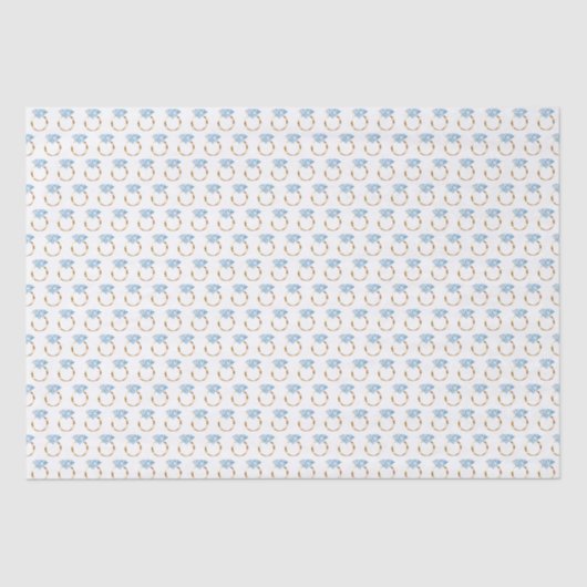 ダイヤモンドエンゲージメントウェディングリング 薄葉紙 (正面)