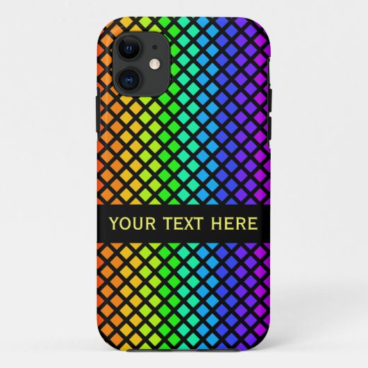 ダイヤモンドカスタムのレインボーiPhone 5ケースメイト Case-Mate iPhoneケース (裏面)