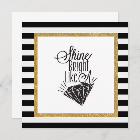 ダイヤモンドカードのように輝く (正面/裏面)