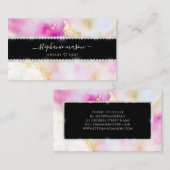 ダイヤモンドガーリー水彩金ゴールドピンク コーリングカード (正面/裏面)