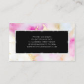 ダイヤモンドガーリー水彩金ゴールドピンク コーリングカード (裏面)