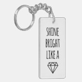 ダイヤモンドキーチェーンのように明るく輝く キーホルダー (正面左)