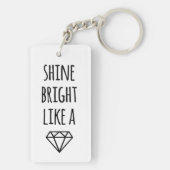 ダイヤモンドキーチェーンのように明るく輝く キーホルダー (裏面)
