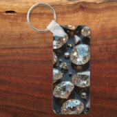 ダイヤモンドキーホルダーは実在ダイヤモンドの高級 キーホルダー (正面)