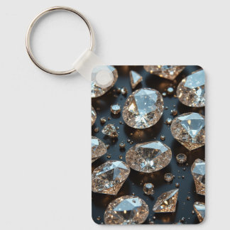 ダイヤモンドキーホルダーは実在ダイヤモンドの高級 キーホルダー