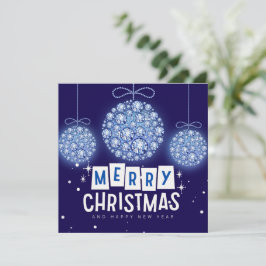 ダイヤモンドクリスマスオーナメントフラットカード