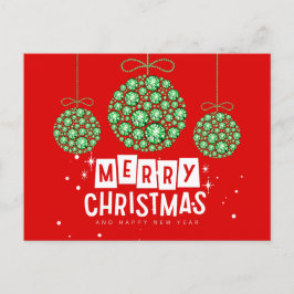 ダイヤモンドクリスマスオーナメント ポストカード