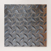 ダイヤモンドグランジメタル、溶接スチールテクスチャ。 ジグソーパズル (横)