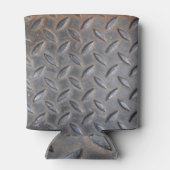 ダイヤモンドグランジメタル、溶接スチールテクスチャ。 缶クーラー (裏面)