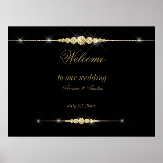 ダイヤモンドグリッターのポスター結婚へようこそ ポスター (正面)