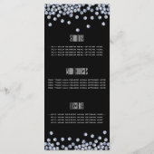 ダイヤモンドグリッターウェディングレセプションメニュー メニュー (裏面)