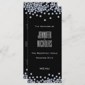 ダイヤモンドグリッターウェディングレセプションメニュー メニュー (正面/裏面)