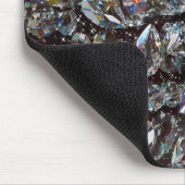 ダイヤモンドグリッタースパークルエレガント マウスパッド (コーナー)